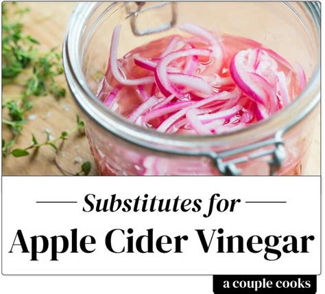 substitute for apple cider vinegar in recipe.